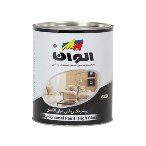 تصویر  رنگ روغنی سفید براق الوان (کیلو ) ALCO-2007