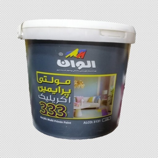 تصویر  رنگ مولتی پرایمین اکریلیک الوان (دبه 11 کیلویی) سری 333