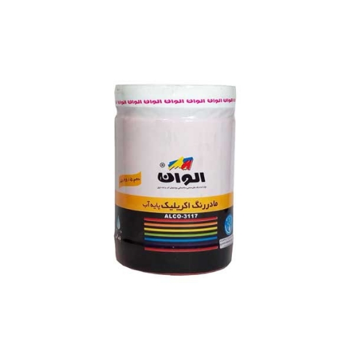 تصویر  ماده رنگ اکریلیک طلایی متالیک الوان کد 592 کیلو