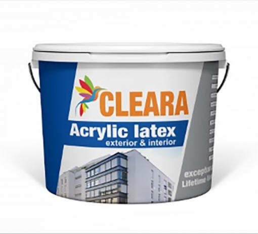 تصویر  رنگ نما اکریلیک مشکی مات کلرا (دبه 9 کیلویی)