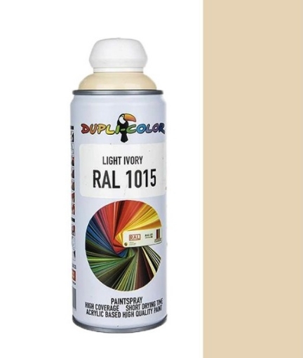تصویر  اسپری رنگ عاجی روشن دوپلی کالر مدل RAL 1015 حجم 400 میلی لیتر