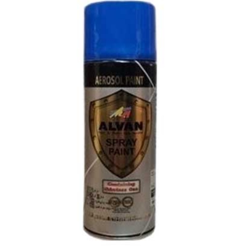 تصویر  اسپری رنگ آبی نیسانی براق الوان کد 366 حجم 4۰۰ میلی لیتر