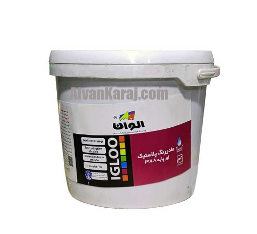 تصویر  ماده رنگ تمام پلاستیک مشکی مات الوان (گالن3/5کیلویی) کد 899