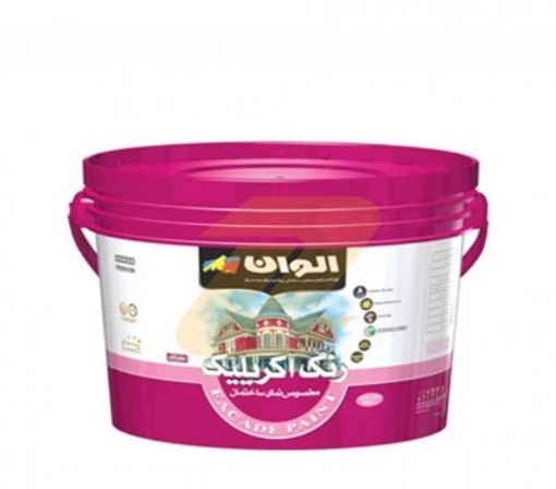 تصویر  رنگ اکریلیک نما فاساد براق (دبه۱۰کیلو) الوان کد ALCO-3105