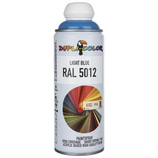 تصویر  اسپری رنگ آبی روشن دوپلی کالر مدل RAL 5012 حجم 400 میلی لیتر